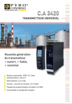 Transmetteur universel C.A 3420 Transmetteur universel C.A 3420 Pyrocontrole
