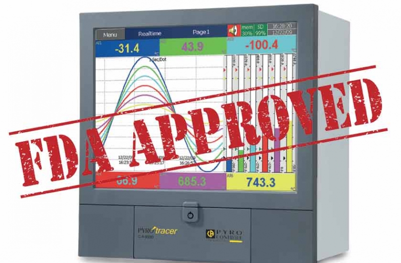 data logger pyrotracer pyrocontrole FDA approved